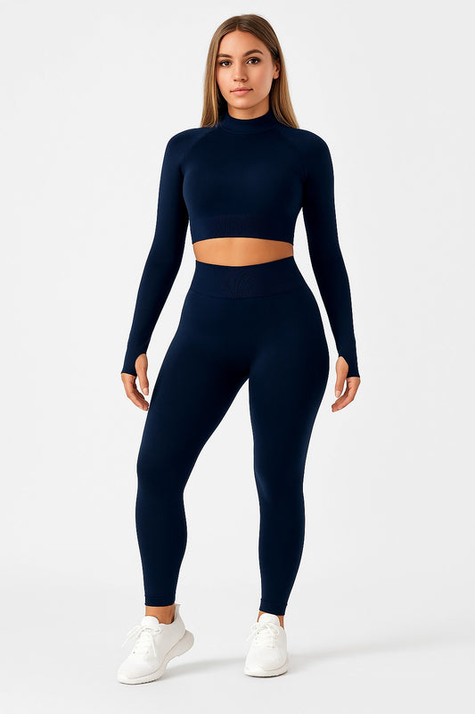 Bodyform Luxe Set - Mock Neck Long Sleeve Active Set