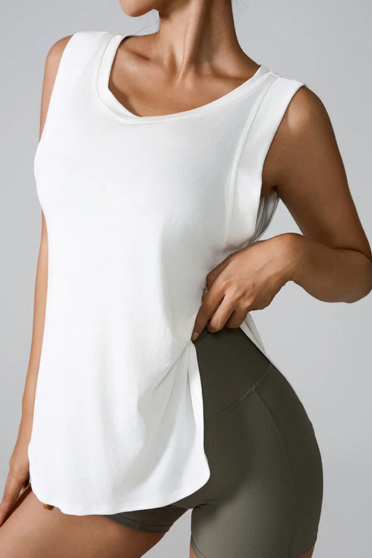 Sculpt active tank top from Flexline, sleek body-hugging performance fit, gymwear, activewear